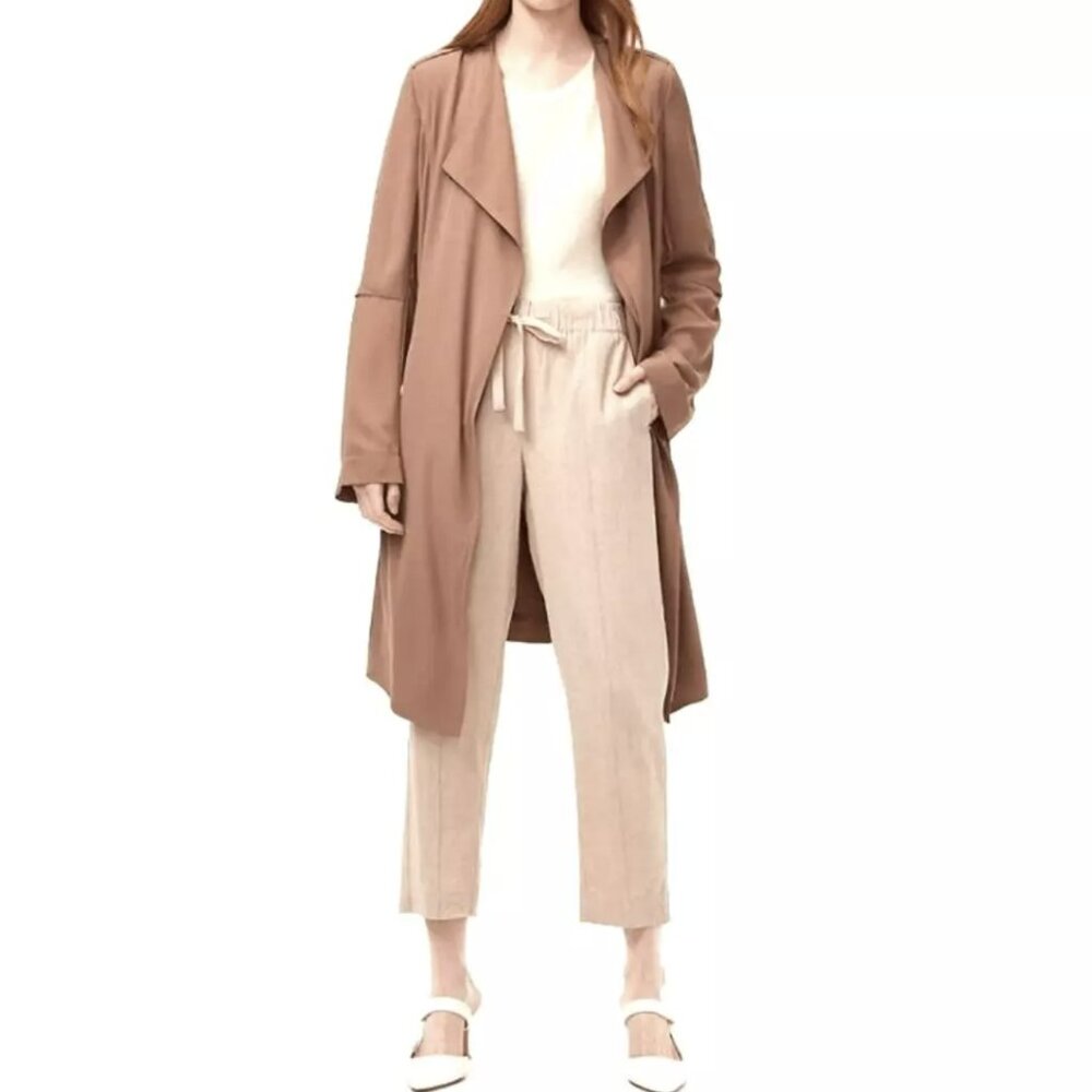 Aritzia Babaton Quincy Drape Trench Jacket